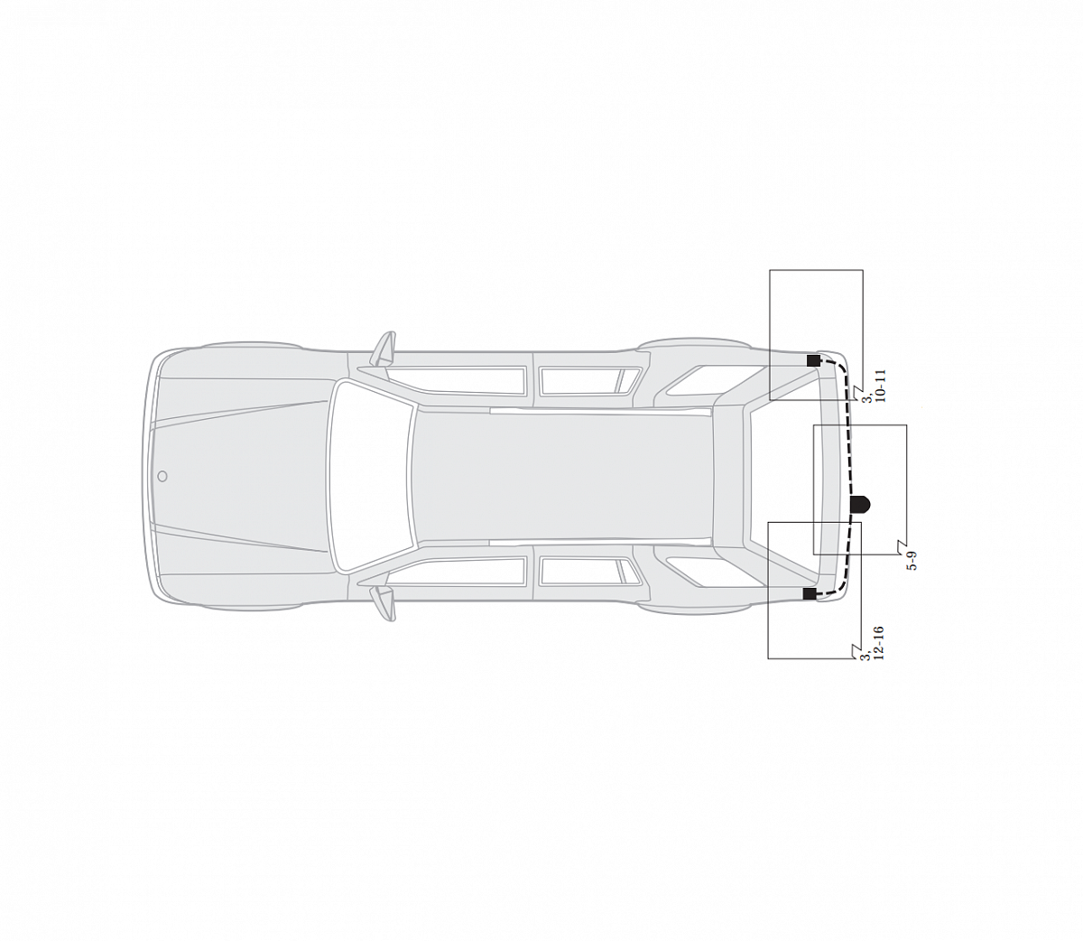 Электрика фаркопа Hak-System (13 pin) для Hyundai Santa Fe 2001-2006 26080505 в 