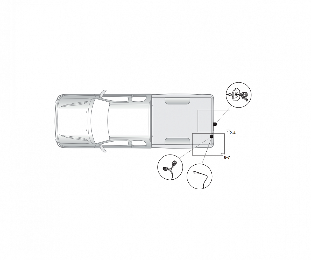 Электрика фаркопа Hak-System (7 pin) для Nissan Navara 2010-2015 12140517 в 