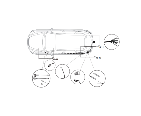 Электрика фаркопа Hak-System (7 pin) для Honda HR-V 2015- 12070524 в 