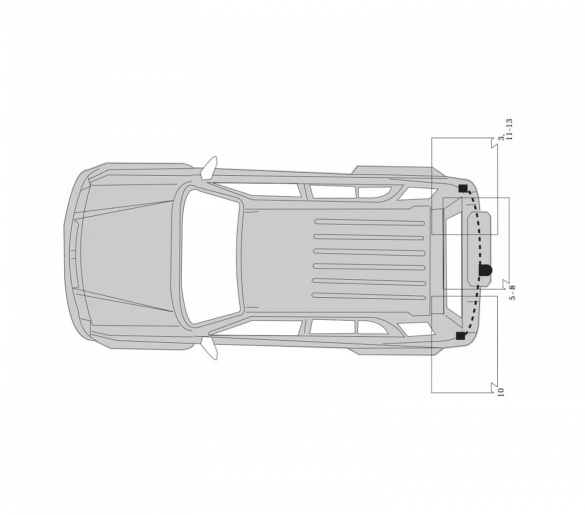 Электрика фаркопа Hak-System (7 pin) для Toyota RAV4 2000-2006 16250503 в 