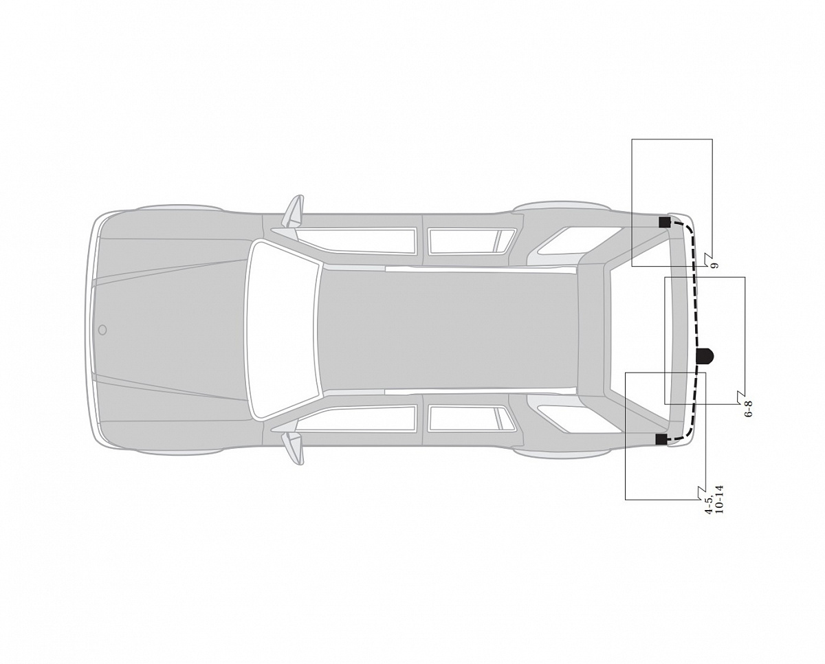 Электрика фаркопа Hak-System (7 pin) для Toyota Land Cruiser 2002-2007 16250501 в 