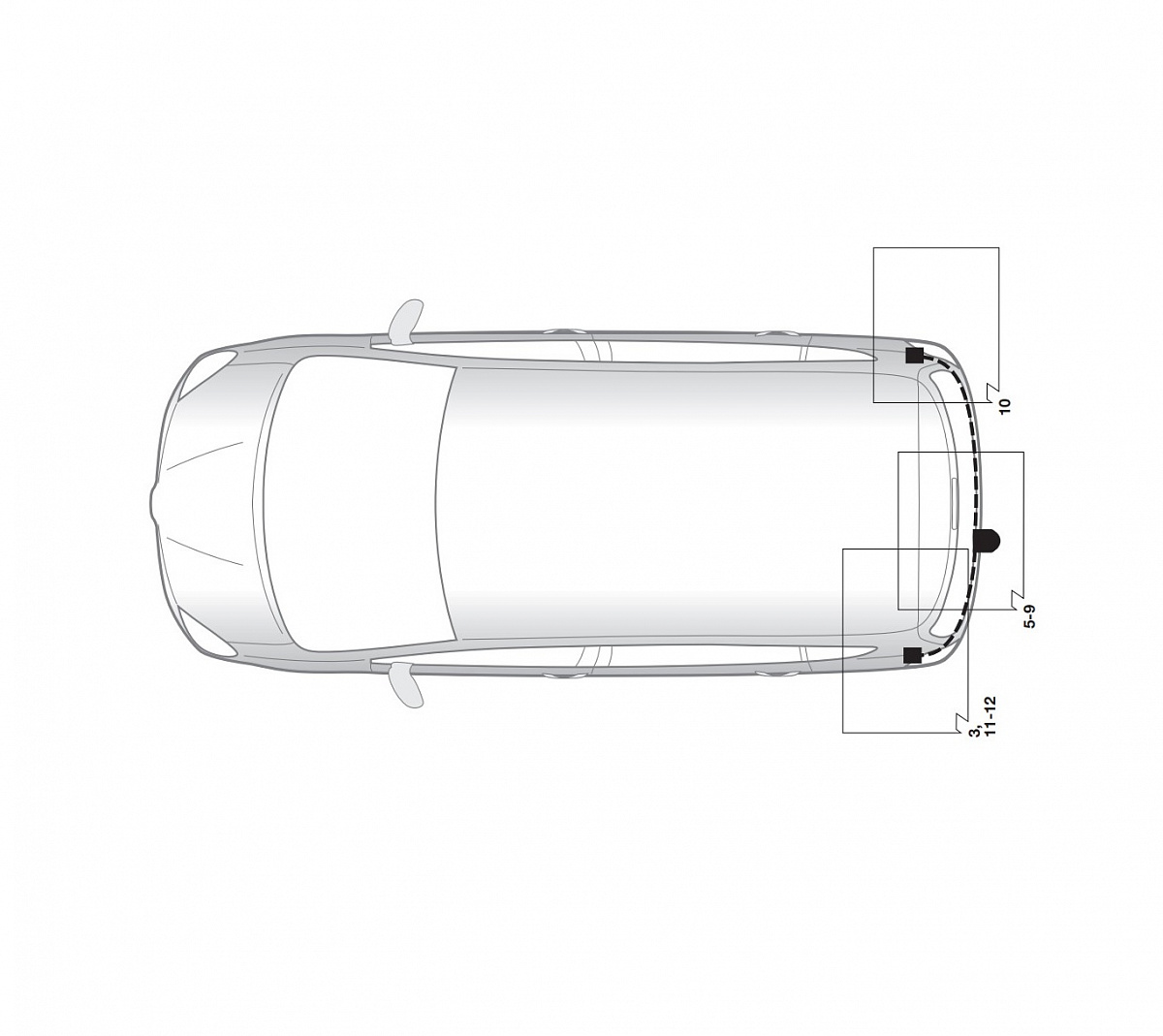 Электрика фаркопа Hak-System (7 pin) для Toyota Corolla Verso 2004-2008 16250516 в 