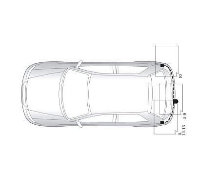 Электрика фаркопа Hak-System (13 pin) для Toyota Corolla 2004-2007 26250515 в 