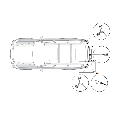 Электрика фаркопа Hak-System (7 pin) для Dodge Nitro 2007-2011 16500528 в 