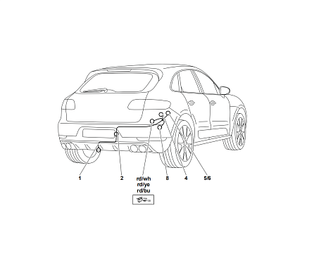 Электрика фаркопа Westfalia (13 pin) для Porsche Macan 04/2014- 327068300113 в 