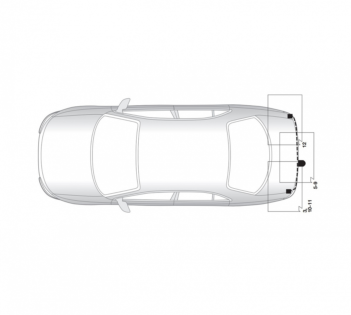 Электрика фаркопа Hak-System (7 pin) для Toyota Avensis 2003-2008 16250506 в 