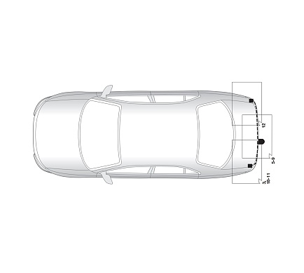 Электрика фаркопа Hak-System (7 pin) для Toyota Avensis 2003-2008 16250506 в 