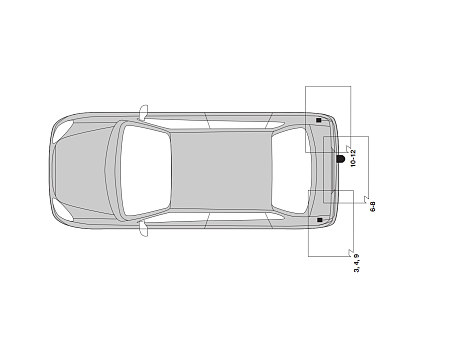 Электрика фаркопа Hak-System (7 pin) для Citroen C8 2002-2005 16500509 в 