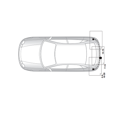 Электрика фаркопа Hak-System (13 pin) для Jaguar X-Type 2004-2007 26360500 в 