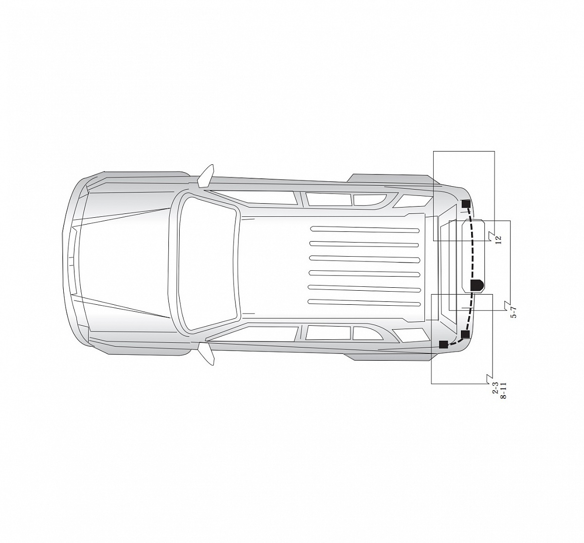 Электрика фаркопа Hak-System (7 pin) для Suzuki Grand Vitara 1998-2005 16240503 в 