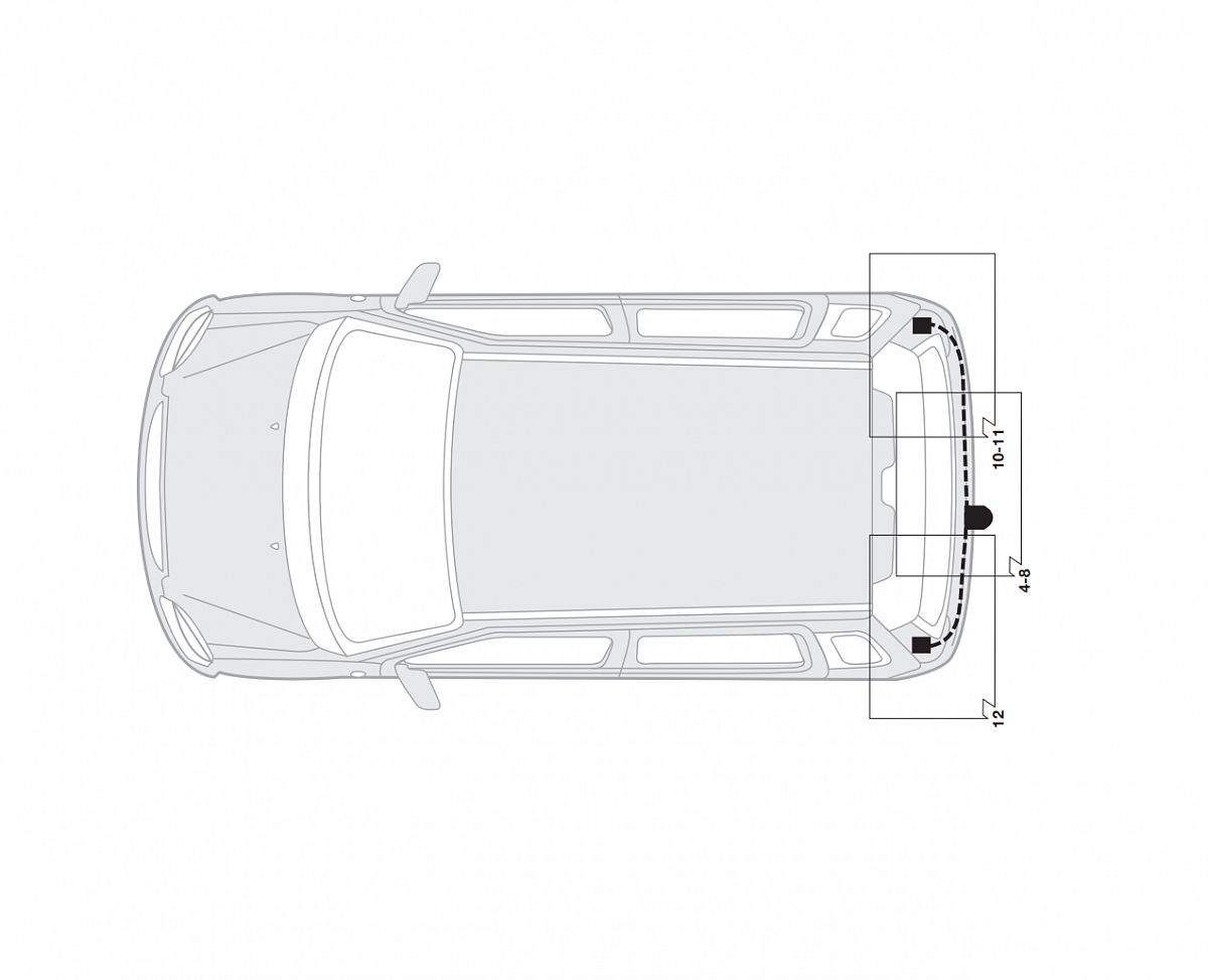 Электрика фаркопа Hak-System (7 pin) для Opel Agila 2000-2004 16500501 в 