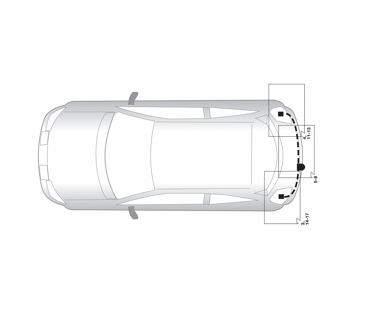 Электрика фаркопа Hak-System (7 pin) для Renault Megane II 2002-2005 16180508 в 