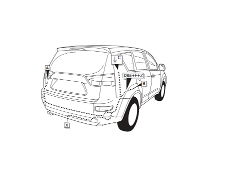 Электрика фаркопа Brink (7 pin) для Citroen C-Crosser 2007-2013 729431 в 