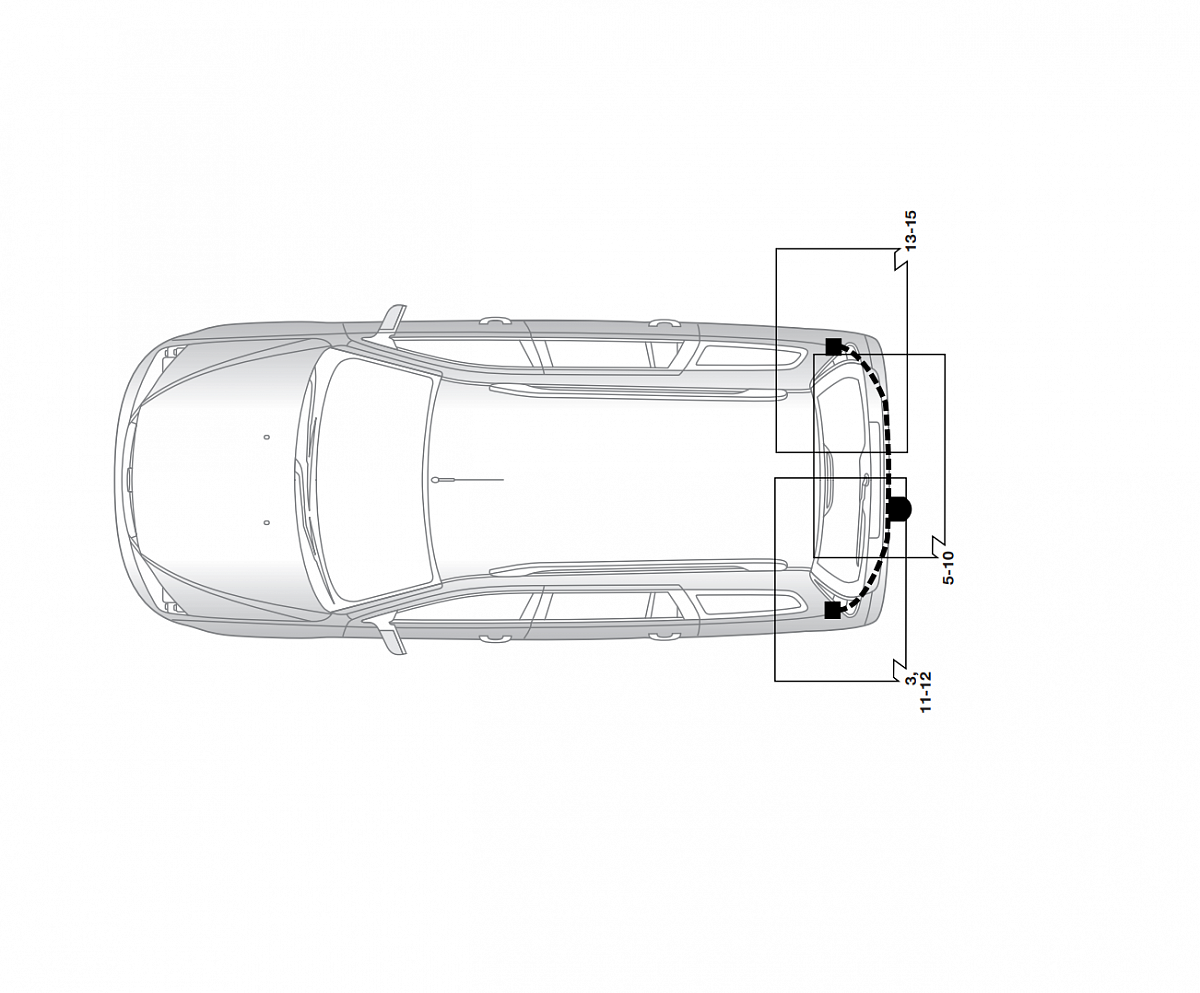 Электрика фаркопа Hak-System (13 pin) для Ford Focus 2005-2011 26060517 в 