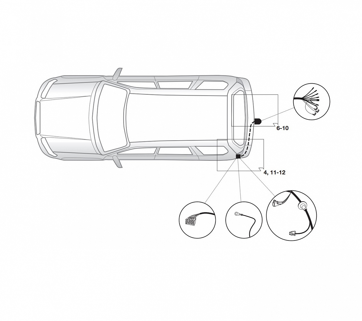 Электрика фаркопа Brink (7 pin) для Subaru Forester 2013-2018 750231 в 