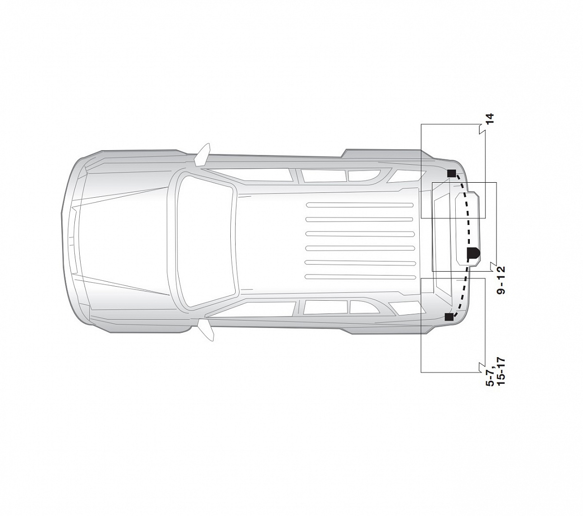 Электрика фаркопа Hak-System (13 pin) для Toyota RAV 4 2006-2013 26250519 в 