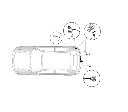 Электрика фаркопа Hak-System (13 pin) для Ford Kuga 2013-2019 21060530 в 