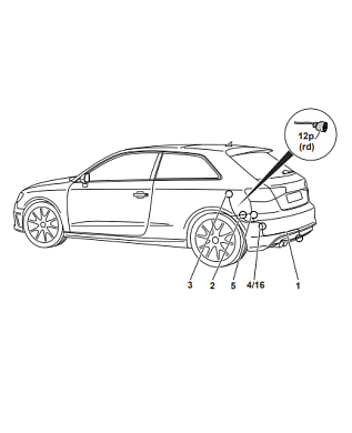 Электрика фаркопа Westfalia (13 pin) для Skoda Octavia 2013-2020, (для авто с подготовкой)  305403300113 в 