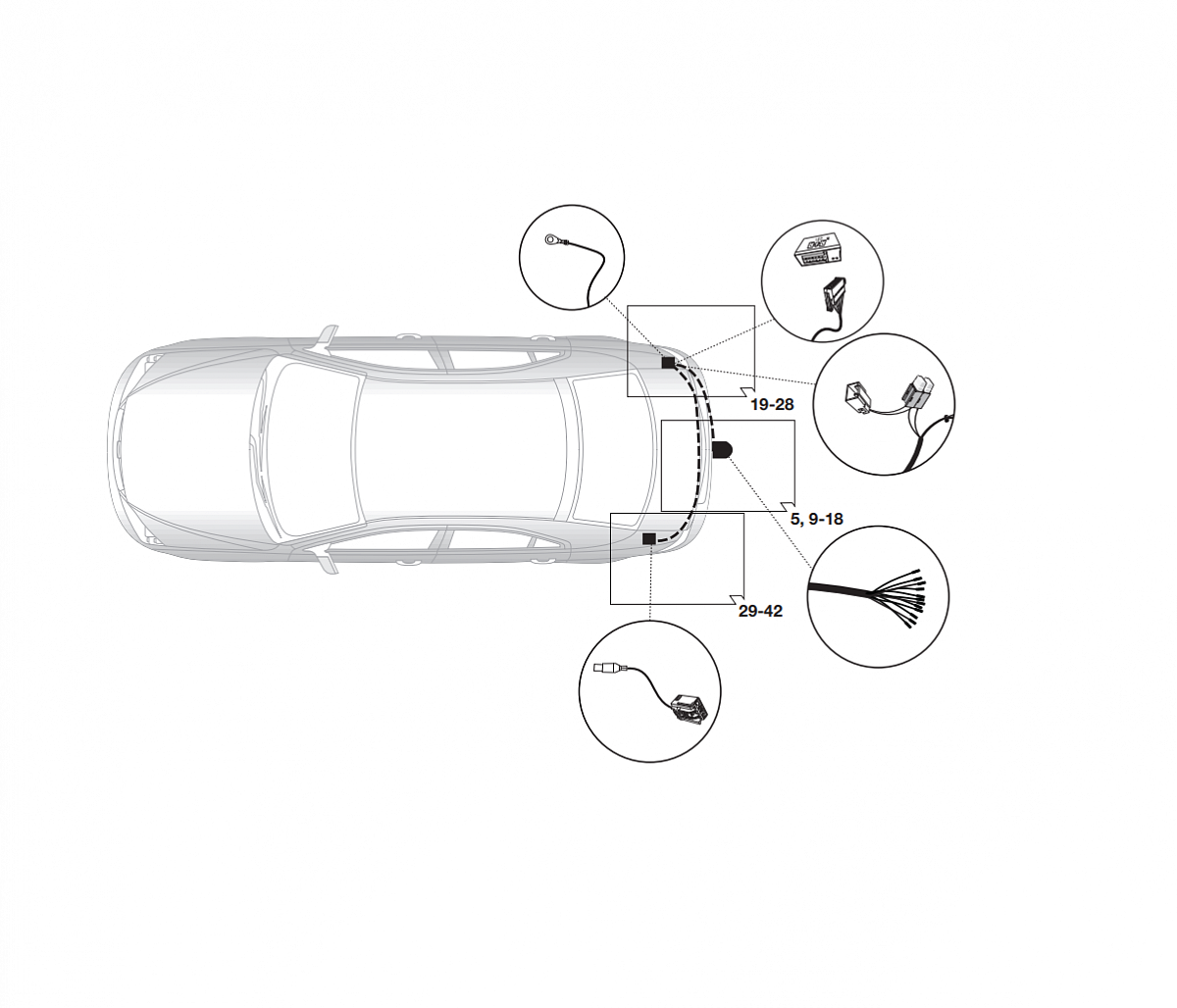 Электрика фаркопа Hak-System (13 pin) для Ford Galaxy 2006-2015 21060530 в 