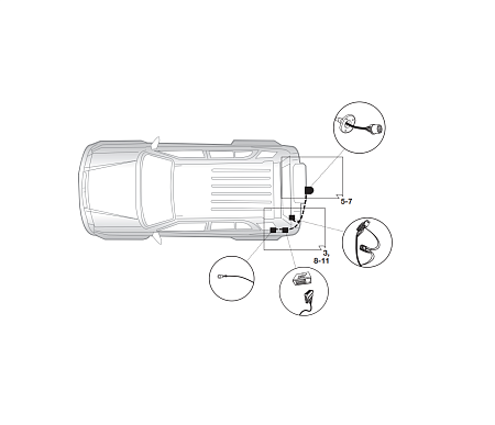 Электрика фаркопа Hak-System (13 pin) для Land Rover Freelander 2007-2012 21190510 в 