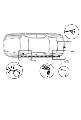 Электрика фаркопа Hak-System (7 pin) для Volkswagen Jetta 2011-2019 12500559 в 