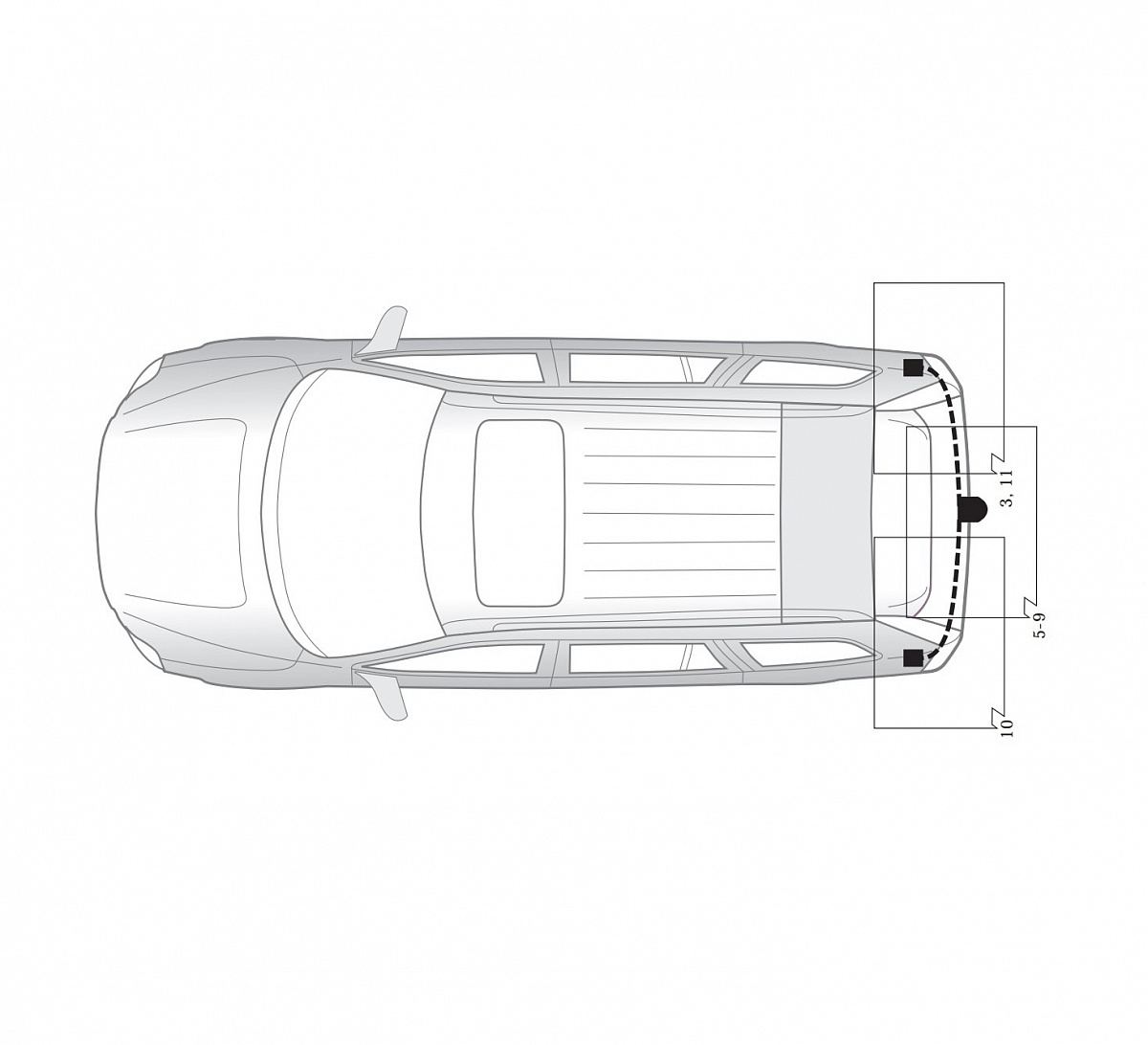 Электрика фаркопа Hak-System (7 pin) для Volvo XC90 2003-2004 12260501 в 