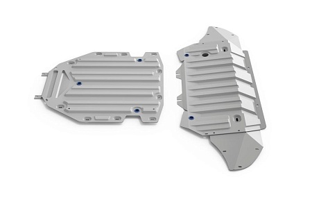Комплект защит радиатора, картера и КПП RIVAL Audi Q7 2015-, V - 3.0; 3.0d; 2 части K333.0350.1 в 