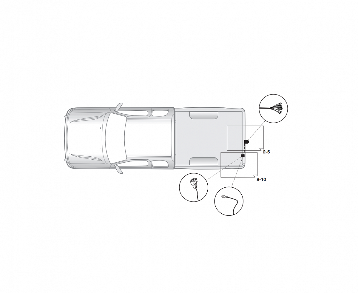 Электрика фаркопа Hak-System (13 pin) для Nissan Navara 2016-2018 26140530 в 