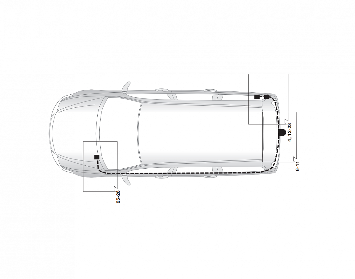 Электрика фаркопа Hak-System (7 pin) для Honda Accord 2003-2008 16070511 в 