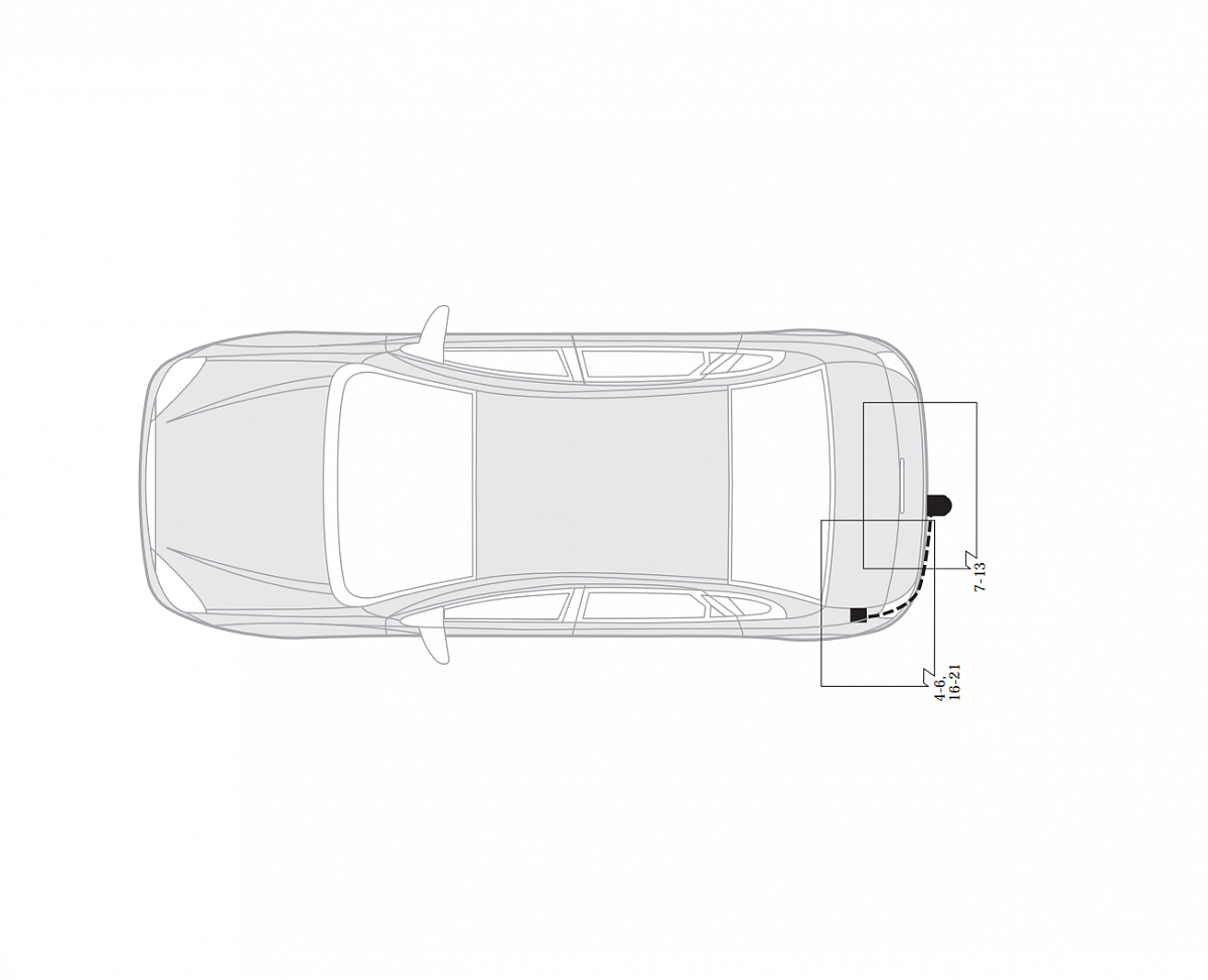 Электрика фаркопа Hak-System (13 pin) для Ford Focus 2003-2005 26060514 в 