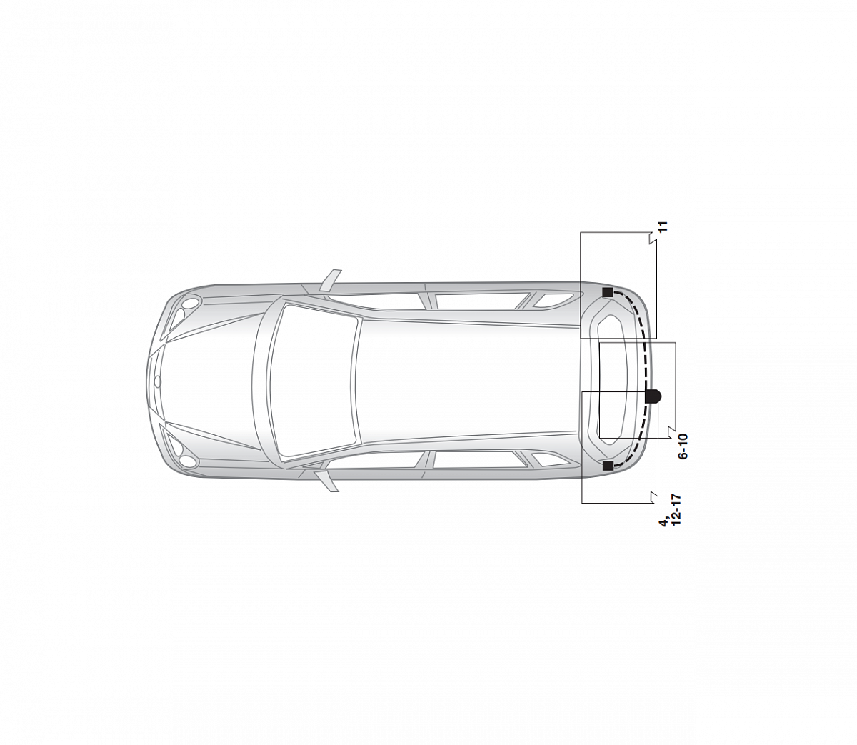 Электрика фаркопа Hak-System (13 pin) для Nissan Murano 2005-2008 26140504 в 