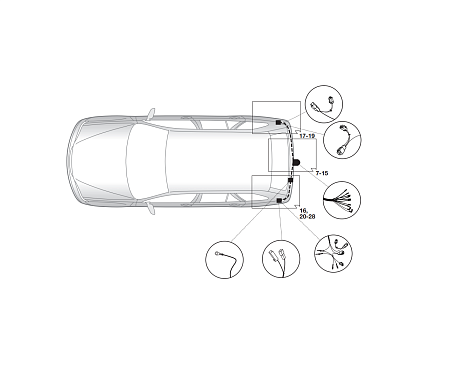 Электрика фаркопа Hak-System (7 pin) для Mazda 6 2008-2013 16120505 в 