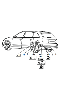 Электрика фаркопа Westfalia (13 pin) для Audi Q7 2020- 305417300113 в 