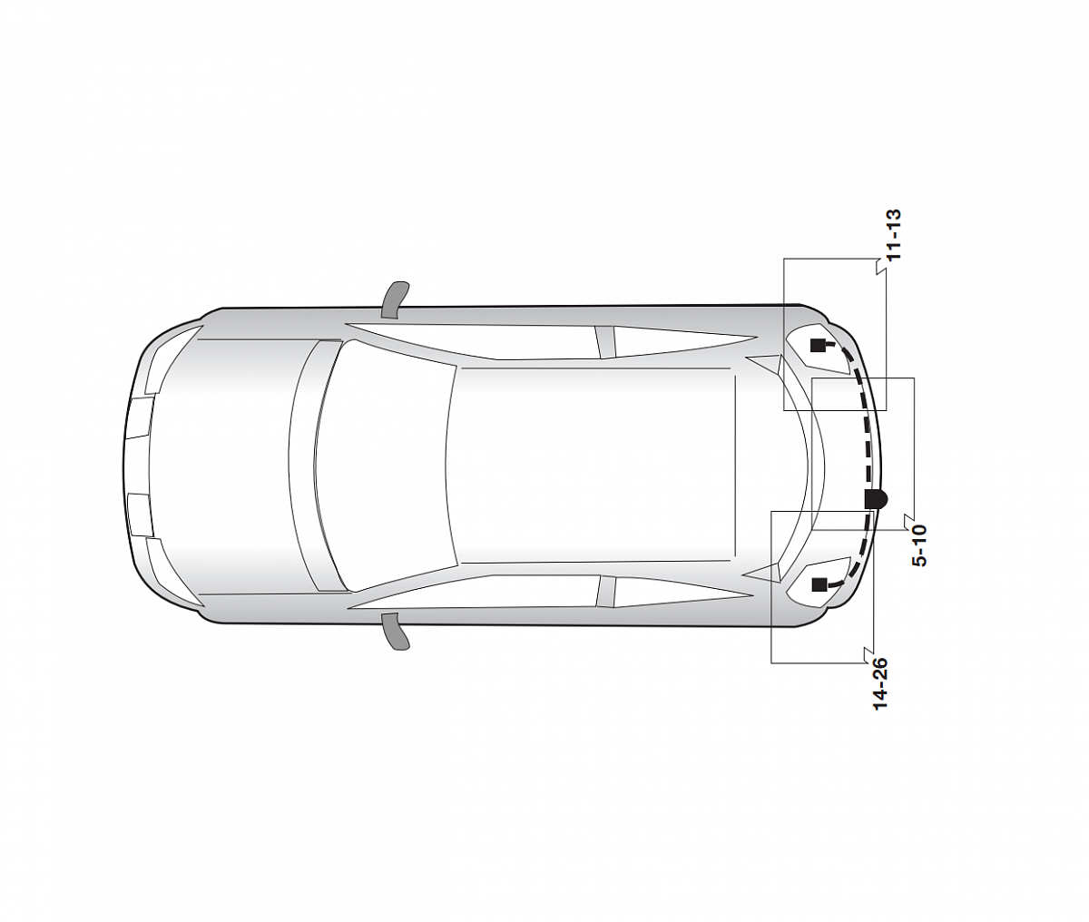 Электрика фаркопа Hak-System (13 pin) для Renault Megane 2006-2008 26180516 в 