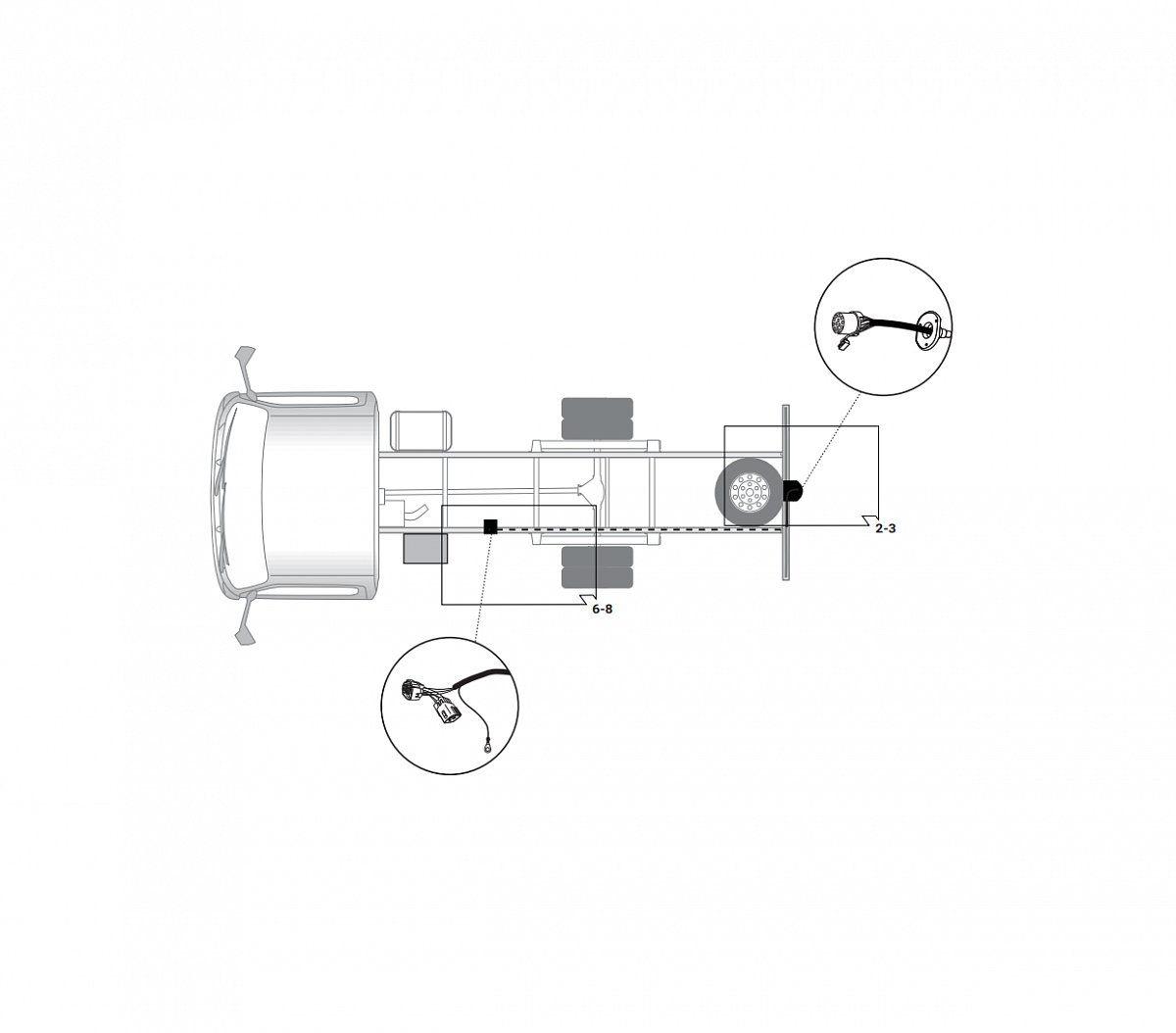 Электрика фаркопа Hak-System (13 pin) для Nissan Cabstar 2006-2013 26500523 в 