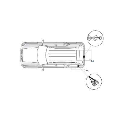 Электрика фаркопа Hak-System (7 pin) для Land Rover Evoque 2011-, (без под. диодных фонар) 12190511 в 