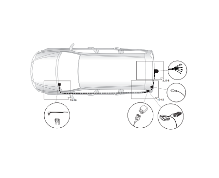 Электрика фаркопа Hak-System (7 pin) для Honda Accord 2008-2013 16070514 в 