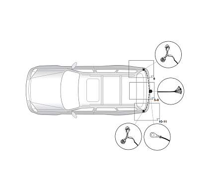 Электрика фаркопа Hak-System (13 pin) для Dodge Nitro 2007-2011 26500528 в 