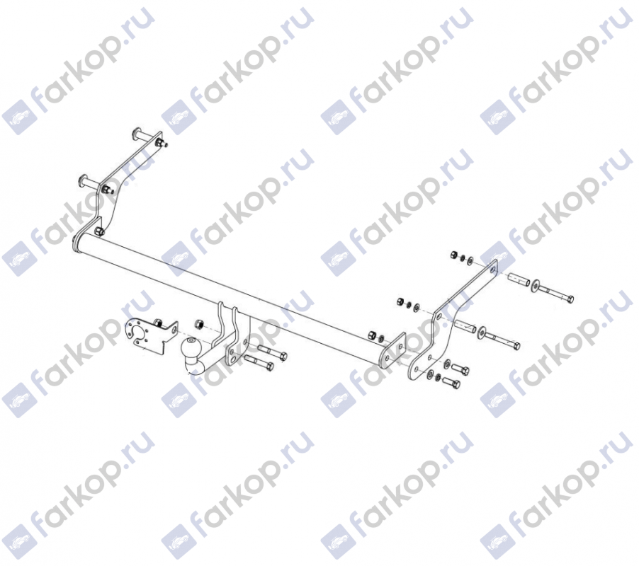 Фаркоп AvtoS для Renault Logan (седан) 2004-2015 Арт. RN 12 RN 12 в 