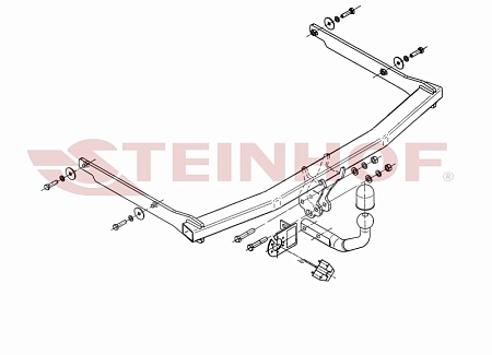 Фаркоп Steinhof для Ford C-Max 2003-2010 F-229 в 