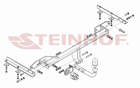 Фаркоп Steinhof для Chevrolet Orlando 2011-2015 Арт. C-288 C-288 в 