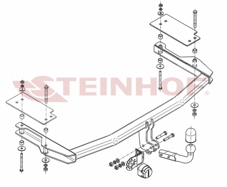 Фаркоп Steinhof для Mazda 6 2003-2008 Арт. M-022 M-022 в 