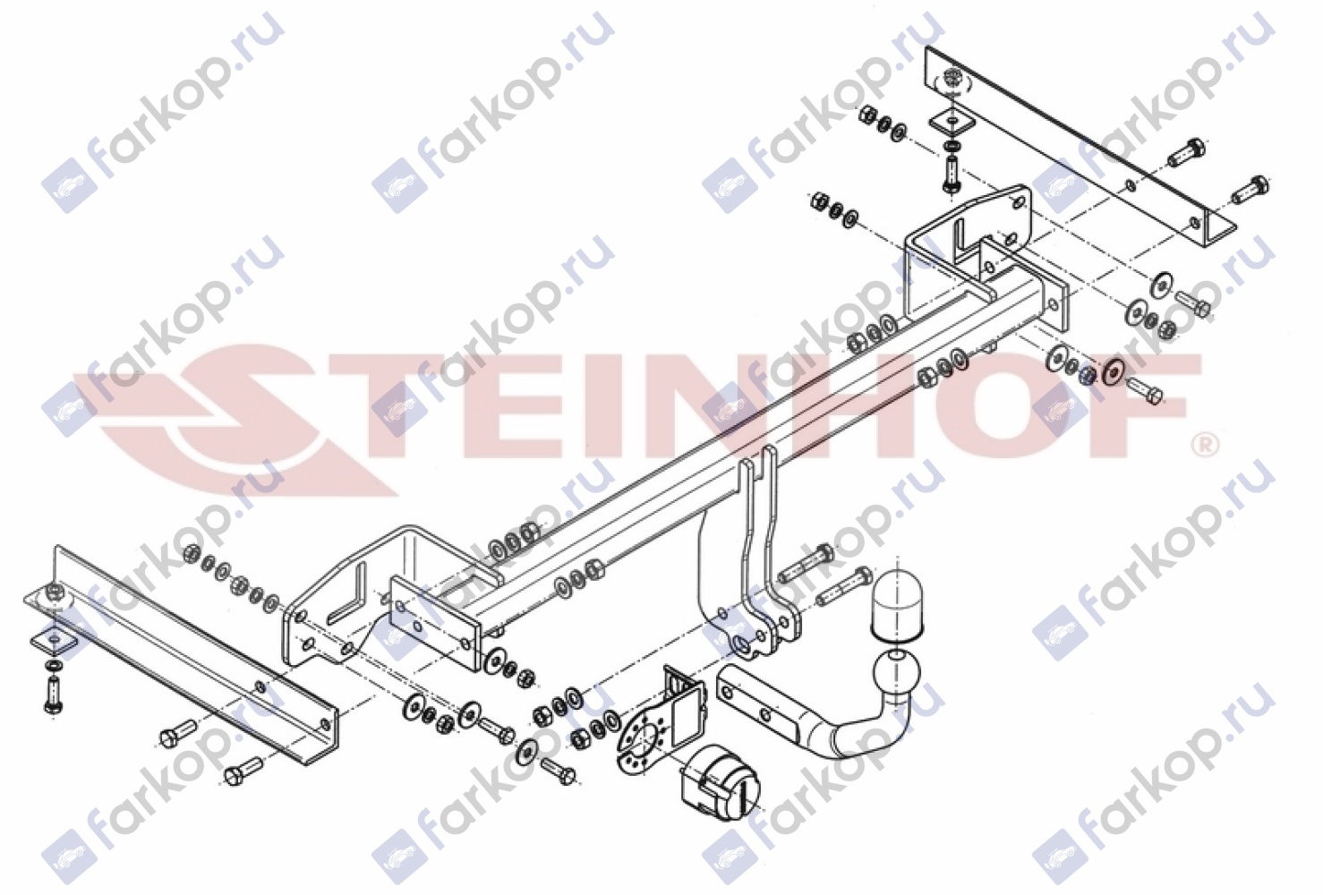 Фаркоп Steinhof для Opel Mokka 2012- O-165 в 