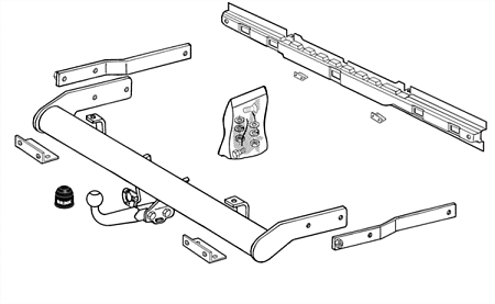 Фаркоп Brink для Volkswagen Multivan T4 1996-2002 266900 в 