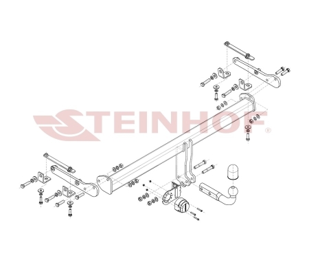 Фаркоп Steinhof для Nissan Qashqai 2018-2021 Арт. N-111 N-111 в 