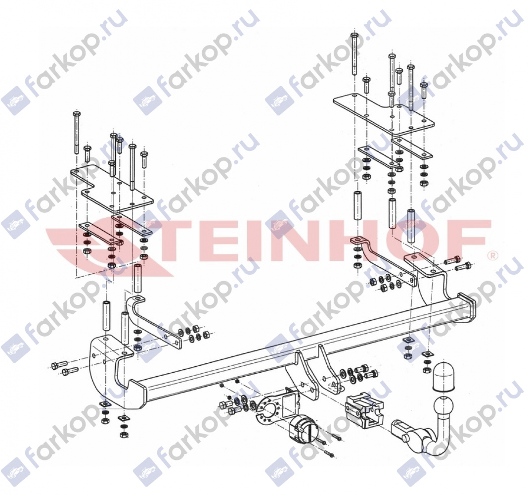 Фаркоп Steinhof для Suzuki SX4 2006-2013 F-144 в 