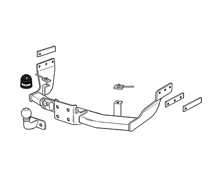 Фаркоп Brink для Ford Transit 2000-2014, (для а/м без подножки) Арт. 349500 349500 в 