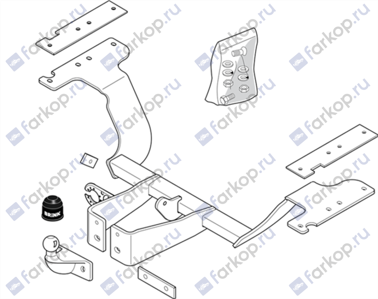 Фаркоп Brink для Honda CR-V (RD 8/9) 2002-2006 Арт. 401700 401700 в 