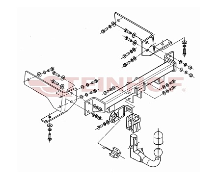 Фаркоп Steinhof для Chevrolet Captiva 2006-2016 Арт. C-256 C-256 в 