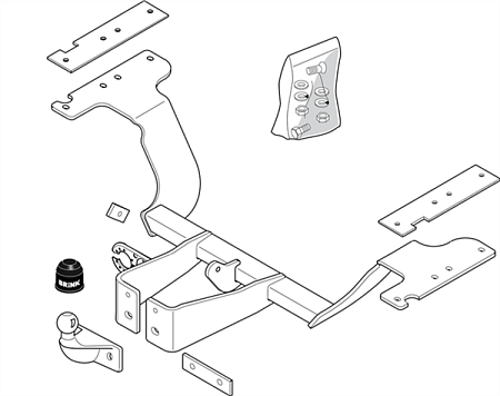 Фаркоп Brink для Honda CR-V (RD 8/9) 2002-2006 Арт. 401700 401700 в 